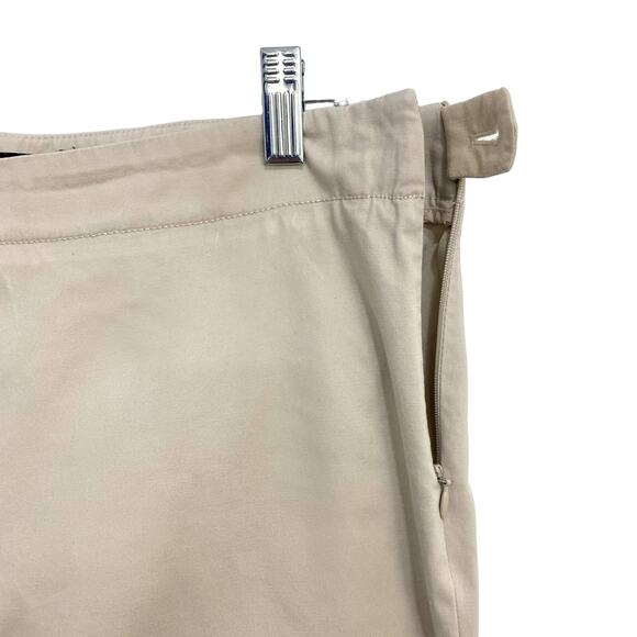 Talbots Ankle Pants Womens Petite Size 10P Khaki Side Zipper Stretch Casual - Picture 4 of 11